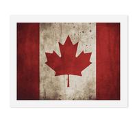 RLDOBOFE Retro Canada Flag Paint by Numbers Kit for Adults Beginners, Personalized Paint 30x40cm for DIY Crafts, Cute Painting for Office Wall Decor Gift, Home Activity, Anniversary