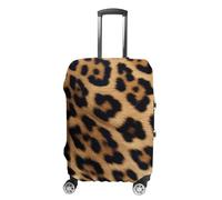 RLDOBOFE Rough Leopard Print Baggage Cover for Travel, Washable Suitcase Covers for Home, Dustproof Luggage Protector Skins with Zippers, Protector Anti Scratch, Luggage Covers, white, XL, Luggage