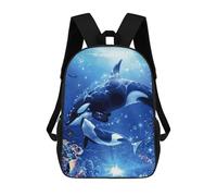 RLDOBOFE Sea Orca 17 Inch Laptop Backpack for Men Women Travel Backpack Daypack Work Bag Laptop Bookbag