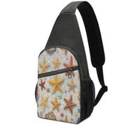 RLDOBOFE Shell Starfish Pattern (2) Sling Bag Crossbody Bags Chest Bag