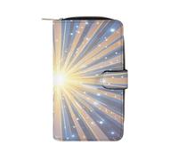 RLDOBOFE Show Radiance PU Leather Long Wallet Travel Wallets