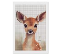 RLDOBOFE Sika Deer Diamond Painting Kit for Adults Square 5D Diamond Art Kits for Beginners DIY Full Drill Diamonds Dots Painting Gem Arts Crafts Home Wall Decor Gift 8"x12"