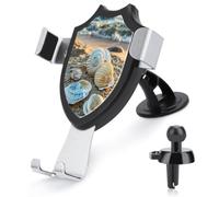 RLDOBOFE Sleep on Shells Car Phone Holder, Phone Holder Mount for Car Windshield Dashboard & Straight Air Vent, Universal Hands Free Automobile Cell Phone Holders for 4-6 Inch Smartphones