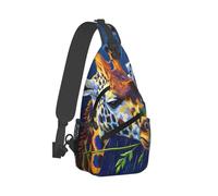 RLDOBOFE Sling Bag for Women Men Crossbody Shoulder Bag Colorful Giraffe Side Face Chest Bag Small Sling Backpack Daypack Fanny Packs