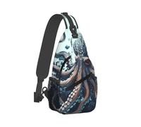 RLDOBOFE Sling Bag for Women Men Crossbody Shoulder Bag Cool Octopus Chest Bag Small Sling Backpack Daypack Fanny Packs