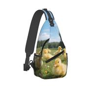 RLDOBOFE Sling Bag for Women Men Crossbody Shoulder Bag Ducks Chest Bag Small Sling Backpack Daypack Fanny Packs