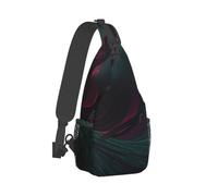 RLDOBOFE Sling Bag for Women Men Crossbody Shoulder Bag Flowing Lines Chest Bag Small Sling Backpack Daypack Fanny Packs