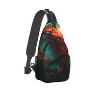 RLDOBOFE Sling Bag for Women Men Crossbody Shoulder Bag Marble Ball Chest Bag Small Sling Backpack Daypack Fanny Packs