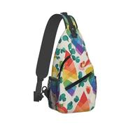 RLDOBOFE Sling Bag for Women Men Crossbody Shoulder Bag Pride Rainbow Chest Bag Small Sling Backpack Daypack Fanny Packs