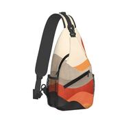 RLDOBOFE Sling Bag for Women Men Crossbody Shoulder Bag Retro Images Chest Bag Small Sling Backpack Daypack Fanny Packs