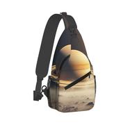 RLDOBOFE Sling Bag for Women Men Crossbody Shoulder Bag Saturn Space Chest Bag Small Sling Backpack Daypack Fanny Packs