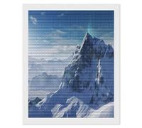 RLDOBOFE Snow Mountain Diamond Painting Kit for Adults Round 5d Diamond Art Kits for Beginners DIY Full Drill Diamonds Dots Painting Gem Arts Crafts Home Wall Decor Gift 16"x20"