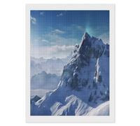 RLDOBOFE Snow Mountain Diamond Painting Kit for Adults Square 5D Diamond Art Kits for Beginners DIY Full Drill Diamonds Dots Painting Gem Arts Crafts Home Wall Decor Gift 12"x16"