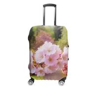 RLDOBOFE Spring Blossom Flower Travel Luggage Cover Anti Scratch Suitcase Protector Washable Elastic Baggage Cover, white, Small, Stylish