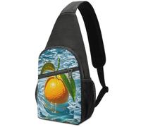 RLDOBOFE Swimming Orange (2) Sling Bag Crossbody Bags Chest Bag