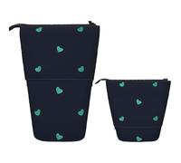 RLDOBOFE Telescopic Pencil Case Standing Pencil bag Mid Century Modern Stationery Case Telescopic Pen Holder Pop up Pencil Holder for Office work Holiday gift 7 Ã- 5.7 in, Lovely Blue Background, One
