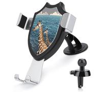 RLDOBOFE The Deep Ocean Car Phone Holder, Phone Holder Mount for Car Windshield Dashboard & Straight Air Vent, Universal Hands Free Automobile Cell Phone Holders for 4-6 Inch Smartphones