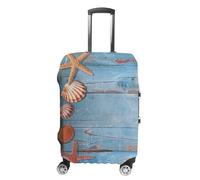 RLDOBOFE Things on The Ground Travel Luggage Cover Anti Scratch Suitcase Protector Washable Elastic Baggage Cover, white, L, Stylish