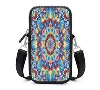RLDOBOFE Tie Dye Pattern Small Crossbody Bag, Lightweight Cell Phone Purse with Strap, Travel Pouch Shoulder Bag for Women