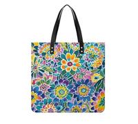 RLDOBOFE Tie Dye Tote Bag Shoulder Bags Grocery Shopping Bag