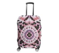RLDOBOFE Tie Dye Travel Luggage Cover Anti Scratch Suitcase Protector Washable Elastic Baggage Cover, white, L, Stylish