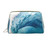 RLDOBOFE Toiletry Bag for Men Women Travel Makeup Bag Polar Bear Make Up Organizers, Ocean Wave, one size