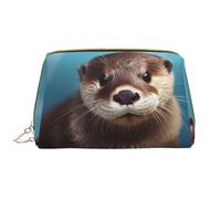 RLDOBOFE Toiletry Bag for Women Men Dopp Kit Travel Makeup Bag Cute Sea Animal Dolphin Make Up Organizers Cosmetic Bag, Cute Otter, One Size