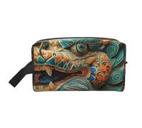 RLDOBOFE Toiletry Bag for Women Men Dopp Kit Travel Makeup Bag Make Up Organizers Cosmetic Bag Blue and White Dragon Hanging Toiletry Bag Shaving Bag with Large Capacity for Travel, Ancient Chinese