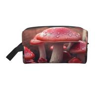 RLDOBOFE Toiletry Bag for Women Men Dopp Kit Travel Makeup Bag Make Up Organizers Cosmetic Bag Mushrooms on the Ground Hanging Toiletry Bag Shaving Bag with Large Capacity for Travel, Mushrooms on the