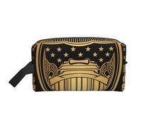 RLDOBOFE Toiletry Bag for Women Men Dopp Kit Travel Makeup Bag Make Up Organizers Cosmetic Bag Mushrooms on the Ground Hanging Toiletry Bag Shaving Bag with Large Capacity for Travel, Yellow Pattern,