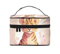 RLDOBOFE Toiletry Bag for Women Men Dopp Kit Travel Makeup Bag Make Up Organizers Cosmetic Bag The Lion Has Long Hair Hanging Toiletry Bag Shaving Bag with Large Capacity for Travel, Sitting Little