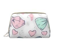 RLDOBOFE Toiletry Bag for Women Men Dopp Kit Travel Makeup Bag Rocks by the Sea Make Up Organizers Cosmetic Bag, Heart Shape and Bow, One Size