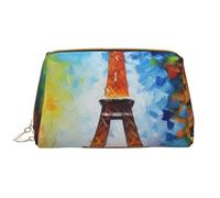 RLDOBOFE Toiletry Bag for Women Men Travel Makeup Bag World Map Makeup Organizer, Paris Eiffel Painting, one size