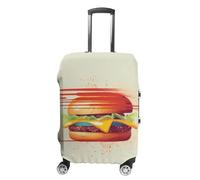 RLDOBOFE Tomorrow I'll Start Running Travel Luggage Cover Anti Scratch Suitcase Protector Washable Elastic Baggage Cover, white, L, Stylish