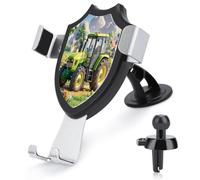 RLDOBOFE Tractor Farm Car Phone Holder, Phone Holder Mount for Car Windshield Dashboard & Straight Air Vent, Universal Hands Free Automobile Cell Phone Holders for 4-6 Inch Smartphones