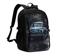 RLDOBOFE Travel Laptop Backpack Business Backpack for Men Women Car in the Rain Travel Backpack with USB Charging Port