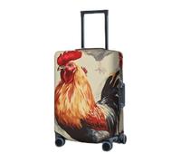 RLDOBOFE Travel Luggage Cover for Suitcase Elastic Suitcase Protector Animal Art Chicken Painting Suitcase Covers Washable Suitcase Protective Cover Dust-proof Luggage Covers Fit 18-32 Inch Luggage,