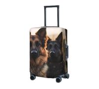 RLDOBOFE Travel Luggage Cover for Suitcase Elastic Suitcase Protector Animal german shepherd Suitcase Covers Washable Suitcase Protective Cover Dust-proof Luggage Covers Fit 18-32 Inch Luggage, Black,