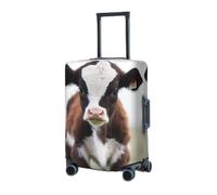 RLDOBOFE Travel Luggage Cover for Suitcase Elastic Suitcase Protector Baby Cow Suitcase Covers Washable Suitcase Protective Cover Dust-proof Luggage Covers Fit 18-32 Inch Luggage, Black, Large