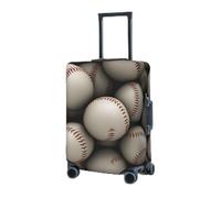 RLDOBOFE Travel Luggage Cover for Suitcase Elastic Suitcase Protector Baseball Suitcase Covers Washable Suitcase Protective Cover Dust-proof Luggage Covers Fit 18-32 Inch Luggage, Black, Large