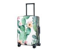 RLDOBOFE Travel Luggage Cover for Suitcase Elastic Suitcase Protector Cactus Pattern Suitcase Covers Washable Suitcase Protective Cover Dust-proof Luggage Covers Fit 18-32 Inch Luggage, Black, L