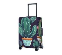 RLDOBOFE Travel Luggage Cover for Suitcase Elastic Suitcase Protector Cactus Succulent plant Suitcase Covers Washable Suitcase Protective Cover Dust-proof Luggage Covers Fit 18-32 Inch Luggage, Black