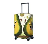 RLDOBOFE Travel Luggage Cover for Suitcase Elastic Suitcase Protector Cartoon Pears Suitcase Covers Washable Suitcase Protective Cover Dust-proof Luggage Covers Fit 18-32 Inch Luggage, Black, Small