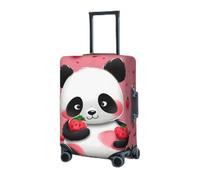 RLDOBOFE Travel Luggage Cover for Suitcase Elastic Suitcase Protector Cartoon Strawberry Panda Suitcase Covers Washable Suitcase Protective Cover Dust-proof Luggage Covers Fit 18-32 Inch Luggage,