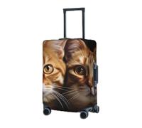 RLDOBOFE Travel Luggage Cover for Suitcase Elastic Suitcase Protector cats Suitcase Covers Washable Suitcase Protective Cover Dust-proof Luggage Covers Fit 18-32 Inch Luggage, Black, Large