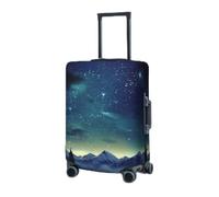 RLDOBOFE Travel Luggage Cover for Suitcase Elastic Suitcase Protector Celestial Night Sky Suitcase Covers Washable Suitcase Protective Cover Dust-proof Luggage Covers Fit 18-32 Inch Luggage, Black, S