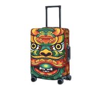 RLDOBOFE Travel Luggage Cover for Suitcase Elastic Suitcase Protector Chinese Lion New Year Suitcase Covers Washable Suitcase Protective Cover Dust-proof Luggage Covers Fit 18-32 Inch Luggage, Black,