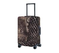 RLDOBOFE Travel Luggage Cover for Suitcase Elastic Suitcase Protector Classic Snake Skin Suitcase Covers Washable Suitcase Protective Cover Dust-proof Luggage Covers Fit 18-32 Inch Luggage, Black,