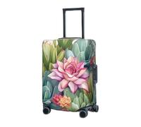 RLDOBOFE Travel Luggage Cover for Suitcase Elastic Suitcase Protector Colorful Cactus Suitcase Covers Washable Suitcase Protective Cover Dust-proof Luggage Covers Fit 18-32 Inch Luggage, Black, XL