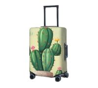 RLDOBOFE Travel Luggage Cover for Suitcase Elastic Suitcase Protector Cute Cactus Suitcase Covers Washable Suitcase Protective Cover Dust-proof Luggage Covers Fit 18-32 Inch Luggage, Black, XL